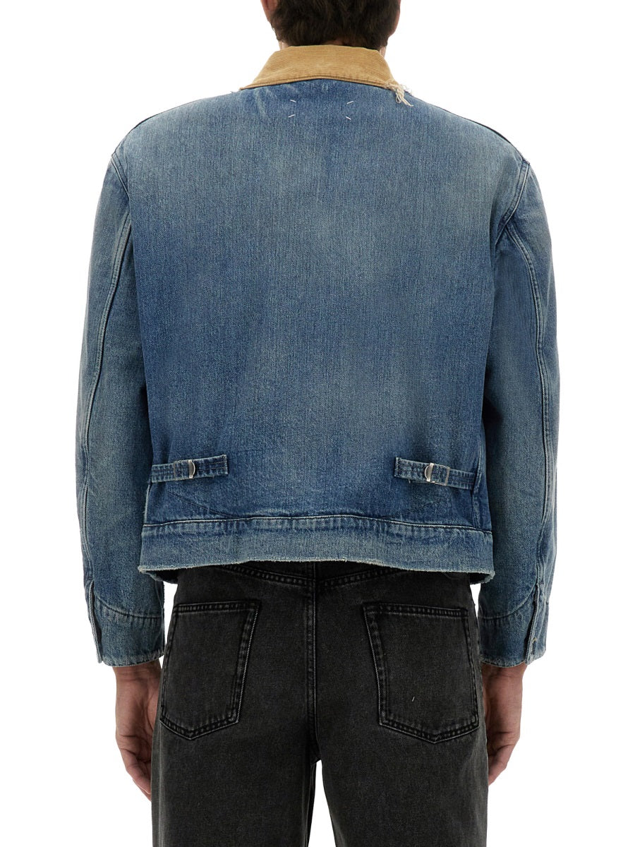 MAISON MARGIELA Denim Cotton Sports Jacket for Men