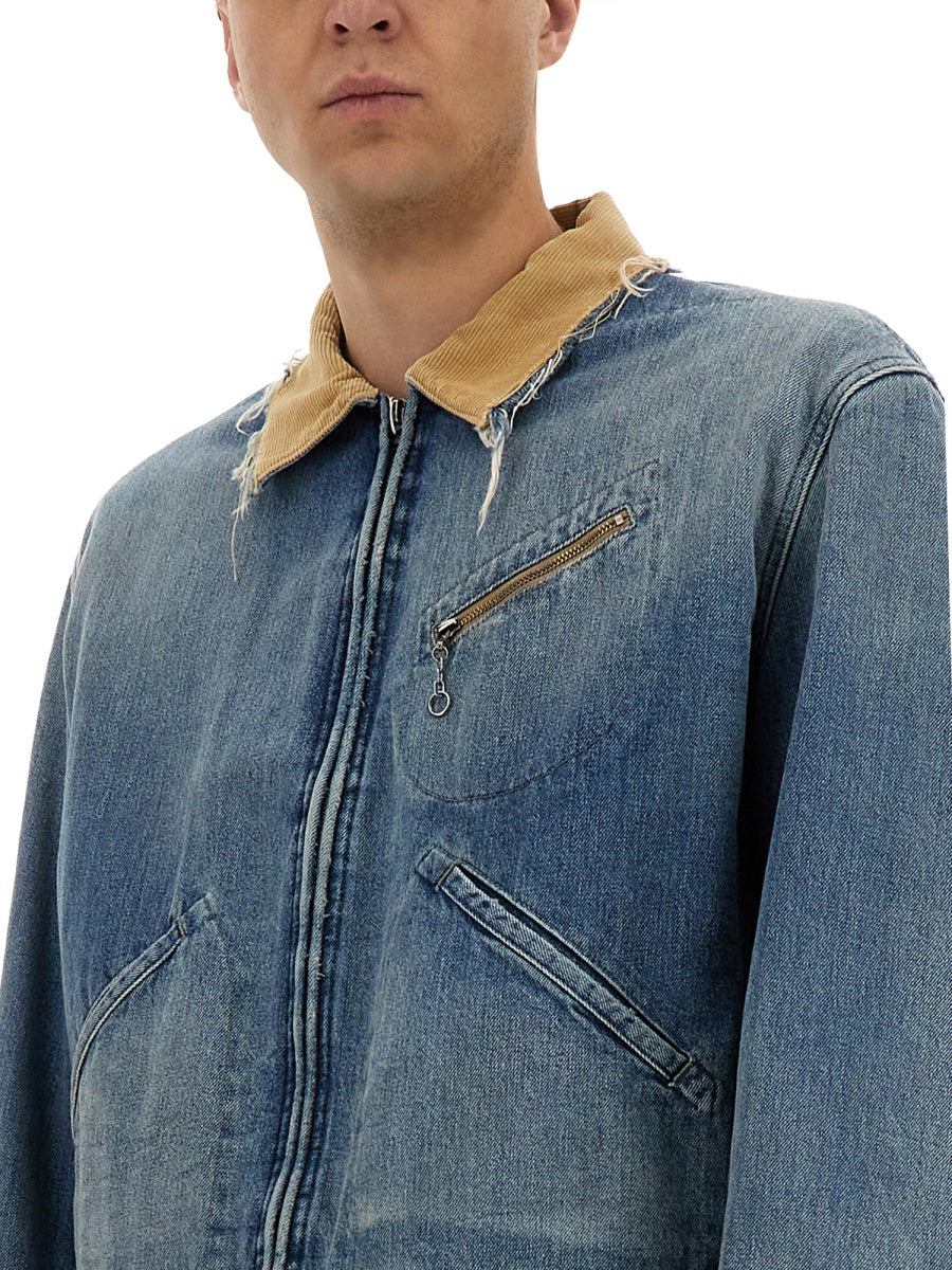 MAISON MARGIELA Denim Cotton Sports Jacket for Men
