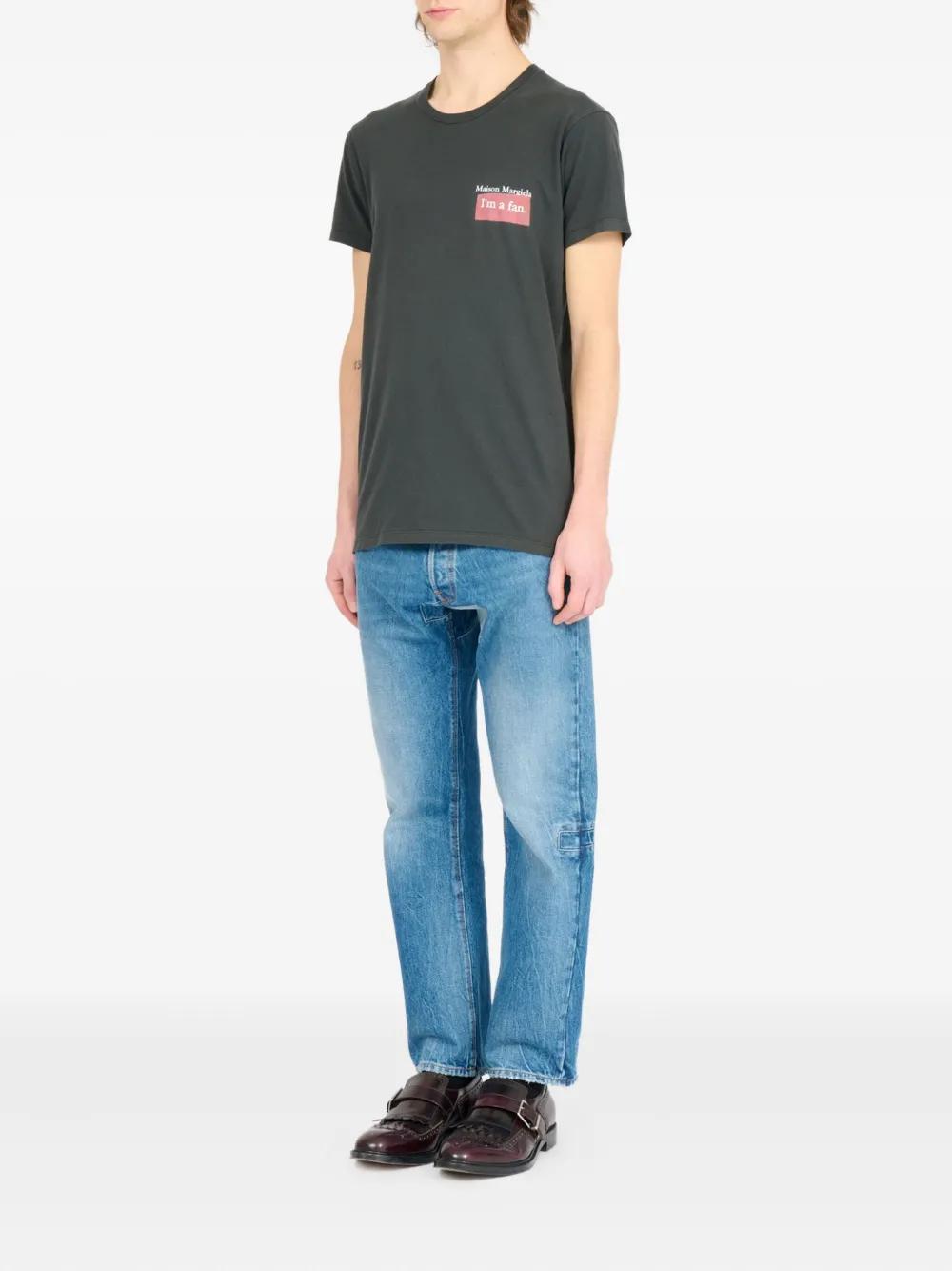 MAISON MARGIELA Overdyed Cotton I'm a Fan T-Shirt - Regular Fit