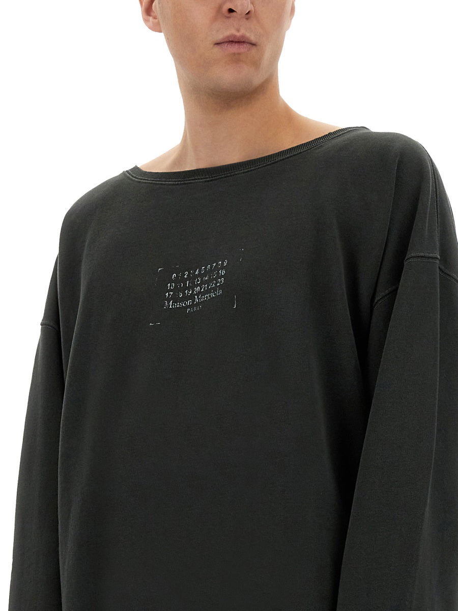 MAISON MARGIELA Loose Fit Logo Sweatshirt - Size L