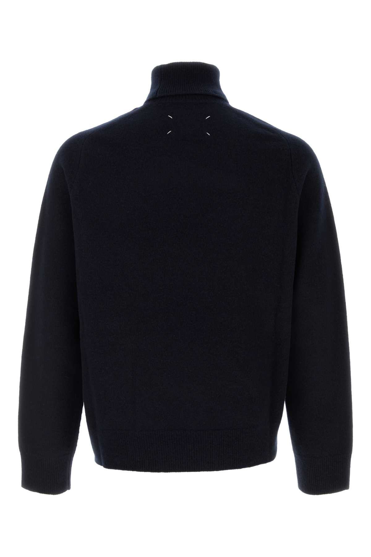 MAISON MARGIELA Midnight Wool Crewneck Sweater for Men