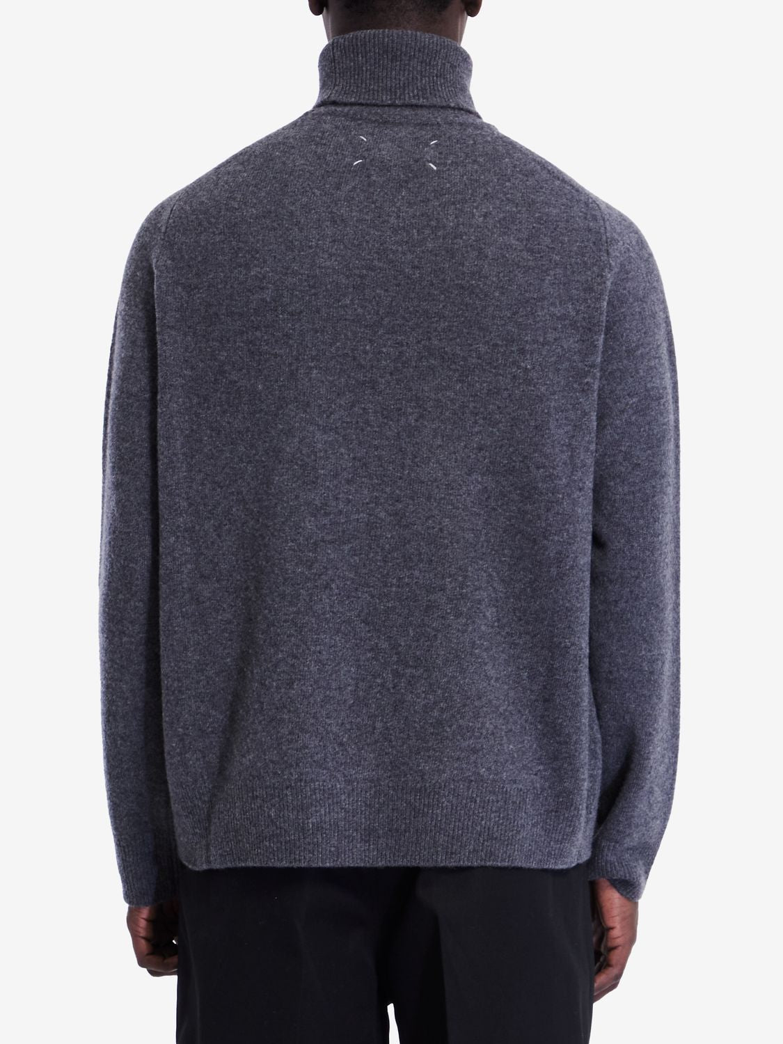 MAISON MARGIELA Men's Relaxed Fit Turtleneck Wool Jumper