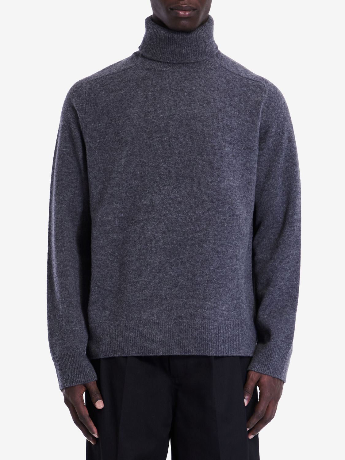 MAISON MARGIELA Men's Relaxed Fit Turtleneck Wool Jumper