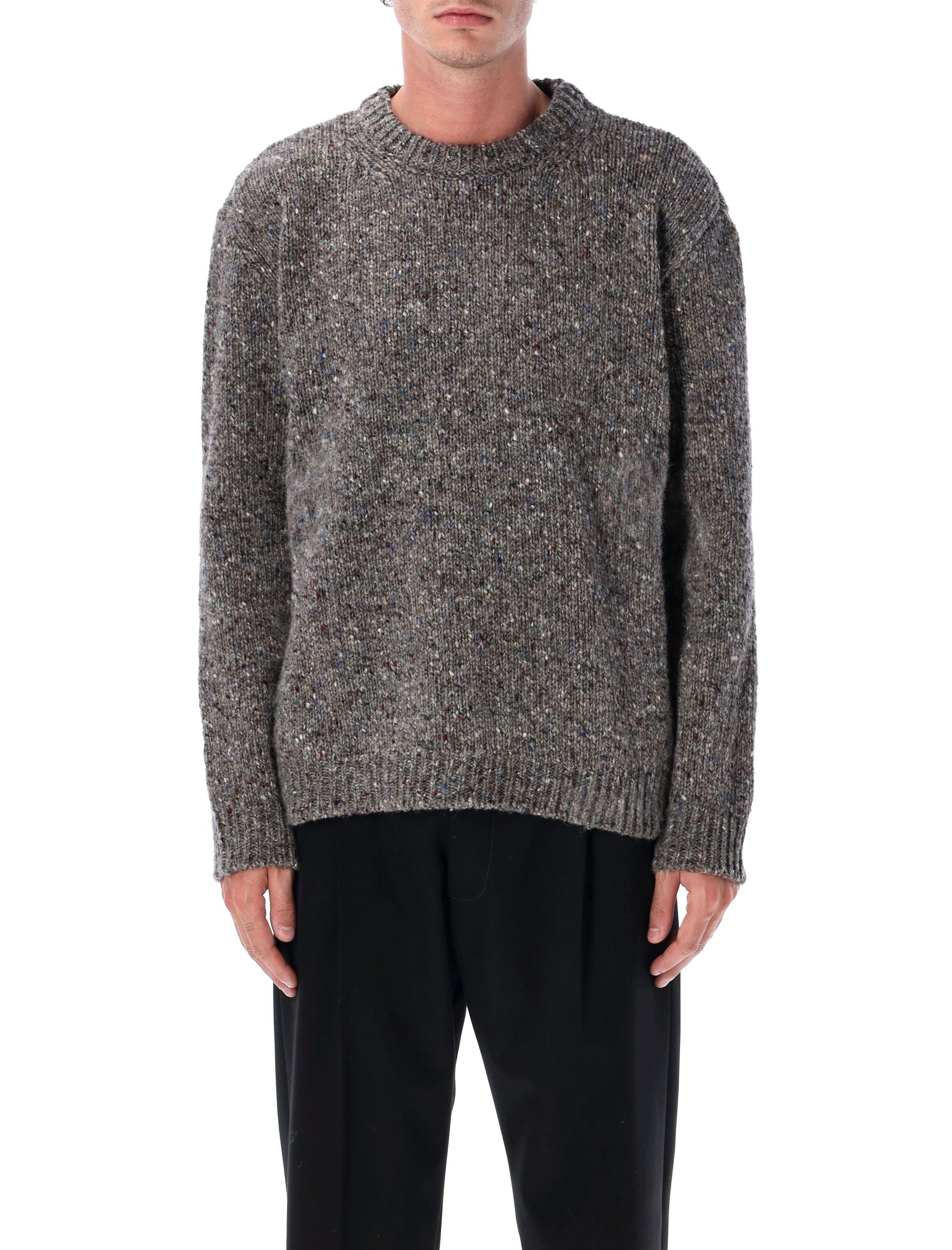 MAISON MARGIELA Speckled Wool Crewneck Sweater - Size M