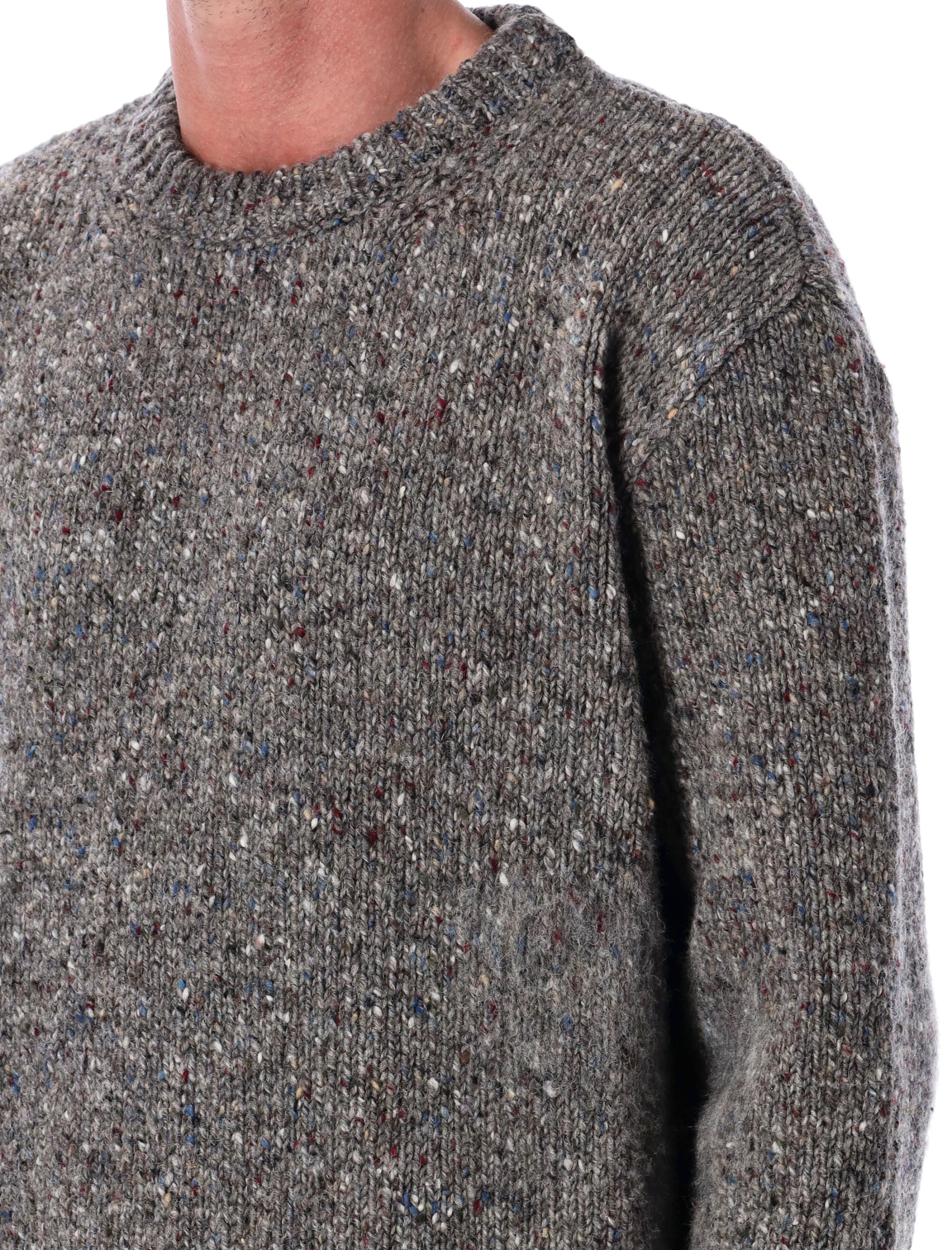 MAISON MARGIELA Speckled Wool Crewneck Sweater - Size M