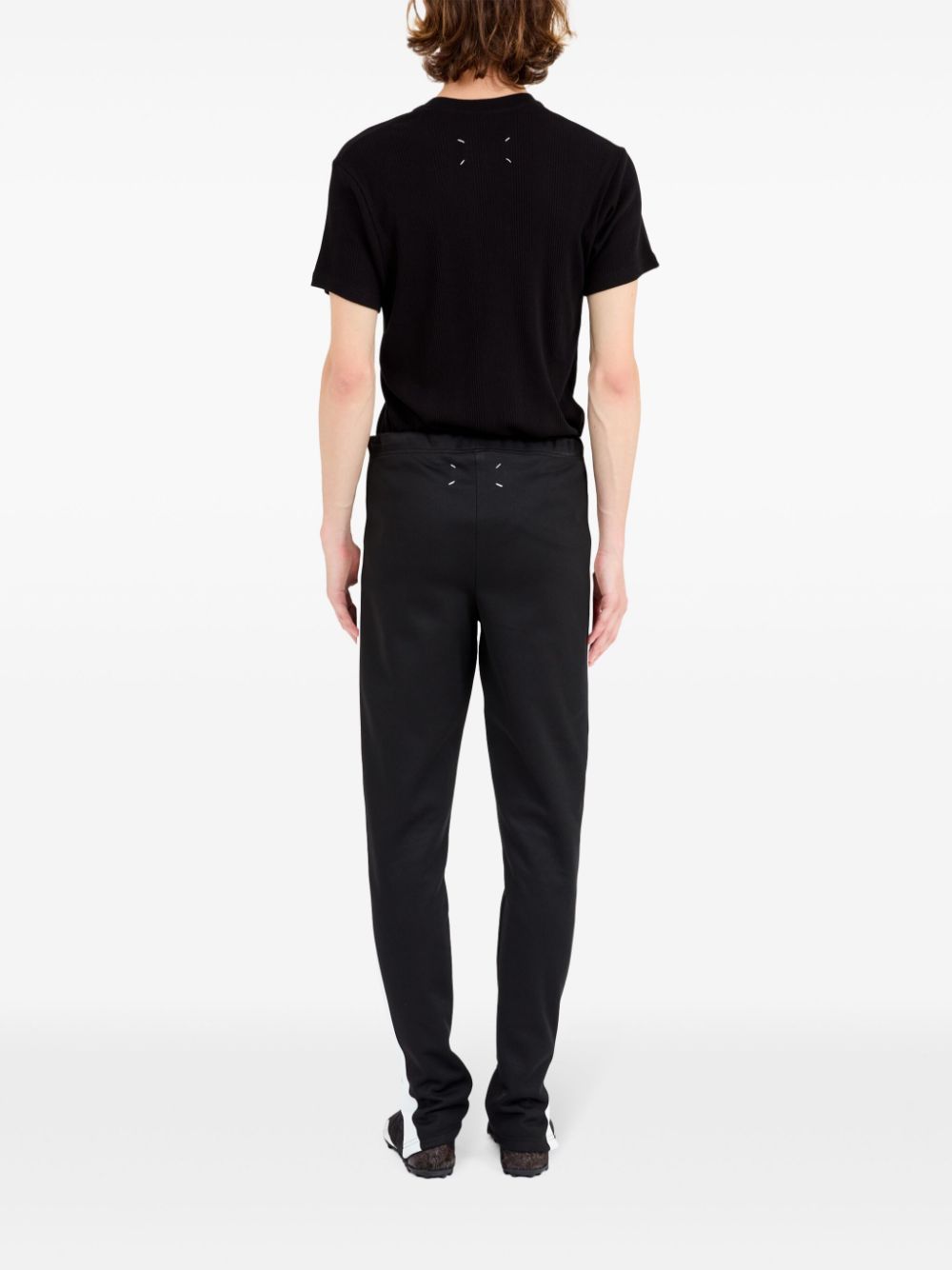 MAISON MARGIELA Cotton Blend Trousers with Stripe Detailing for Men