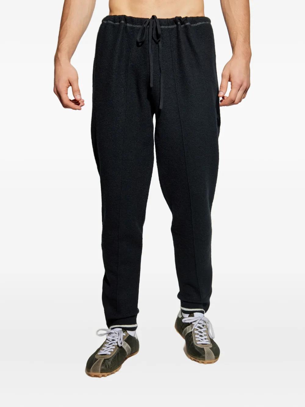 MAISON MARGIELA Wool Trousers with Side Zipper for Men