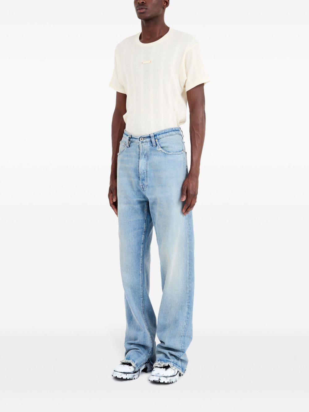 MAISON MARGIELA Pure Cotton Denim Jeans for Men