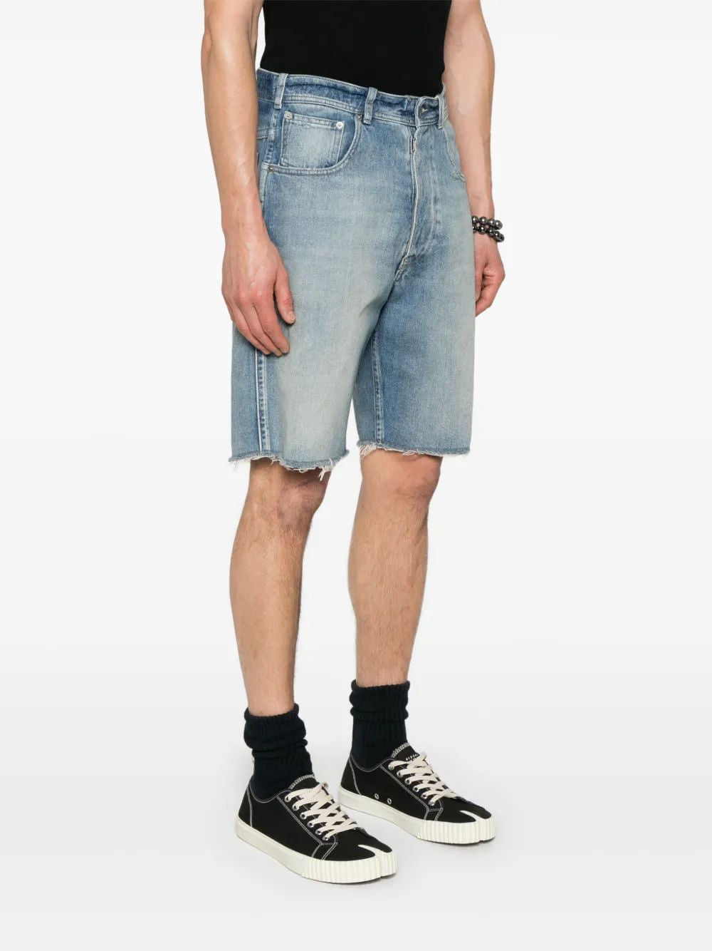 MAISON MARGIELA Cut Off Mini Denim Shorts