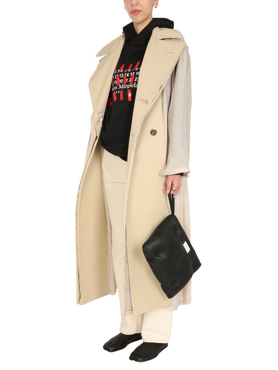 MAISON MARGIELA Two-Material Trench Coat