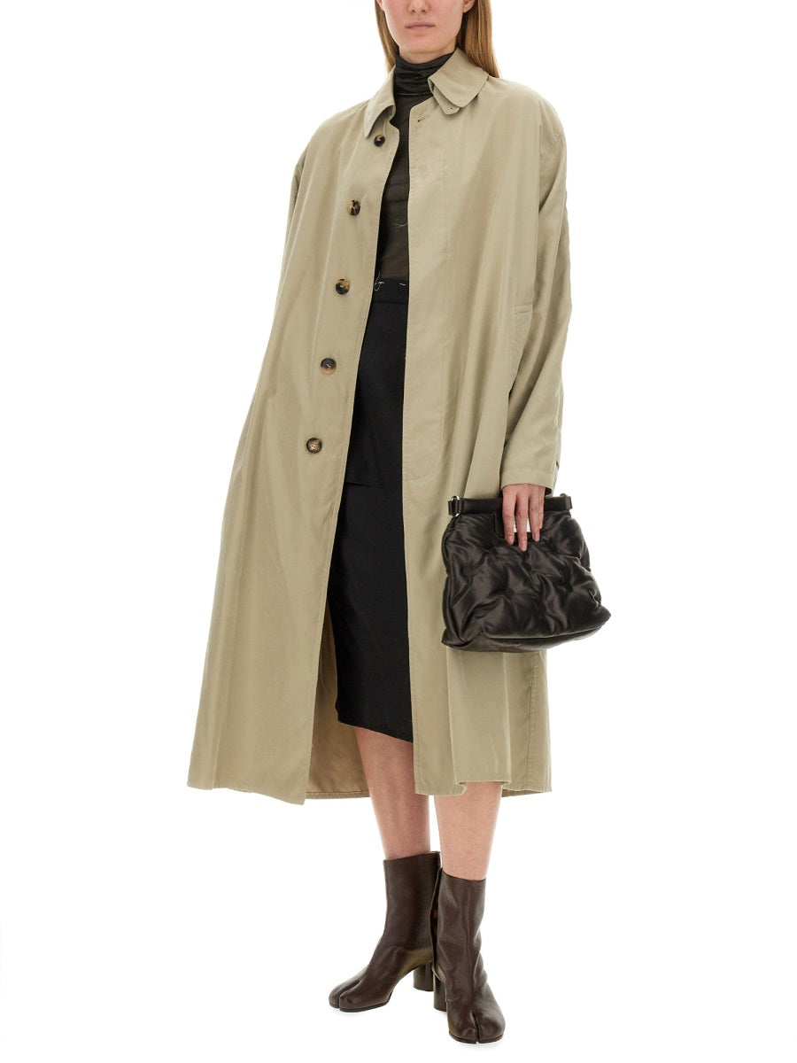 MAISON MARGIELA Single-Breasted Trench Coat for Women - Size 40