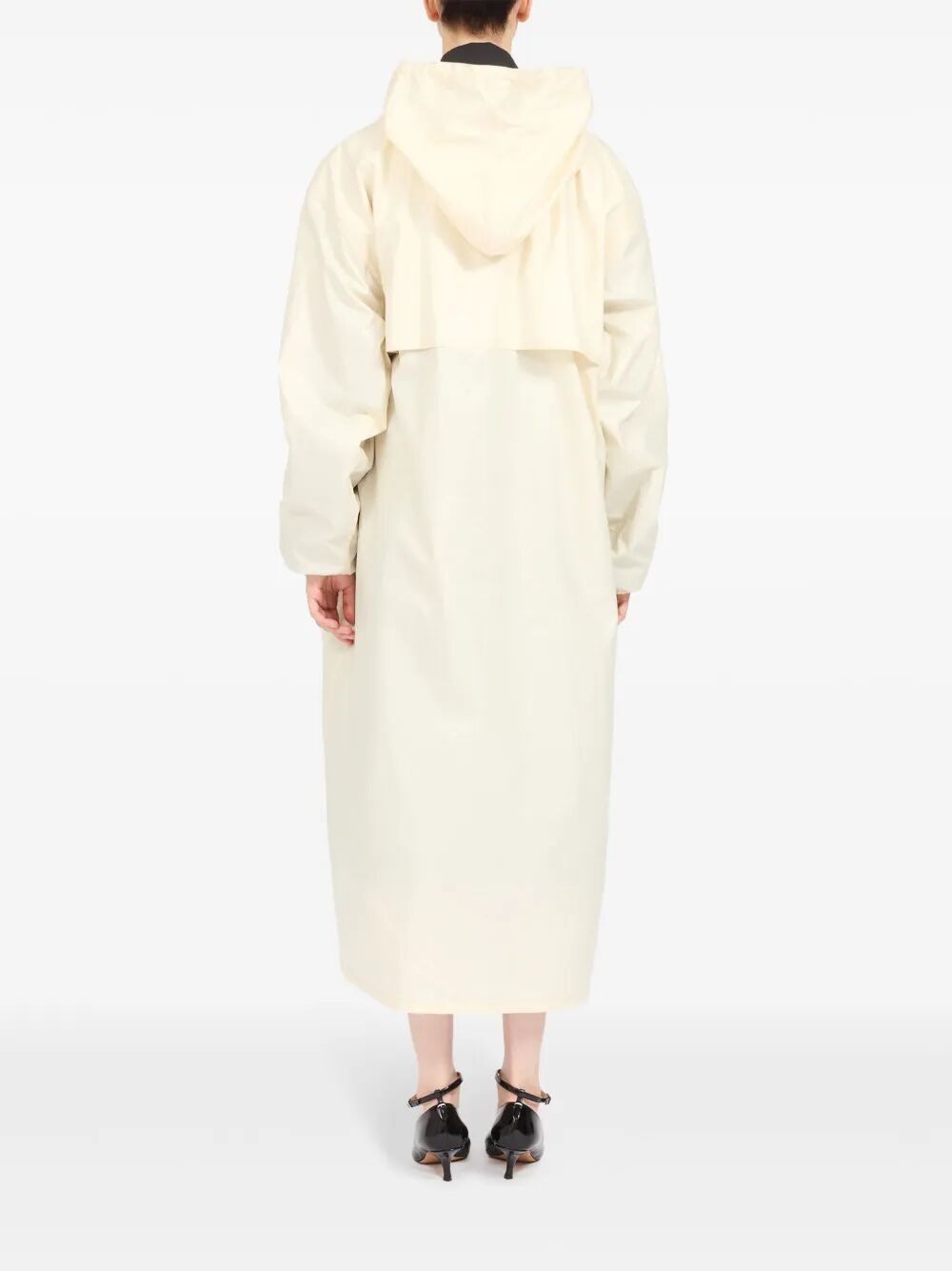 MAISON MARGIELA Rubberized Cotton Caban Jacket for Women