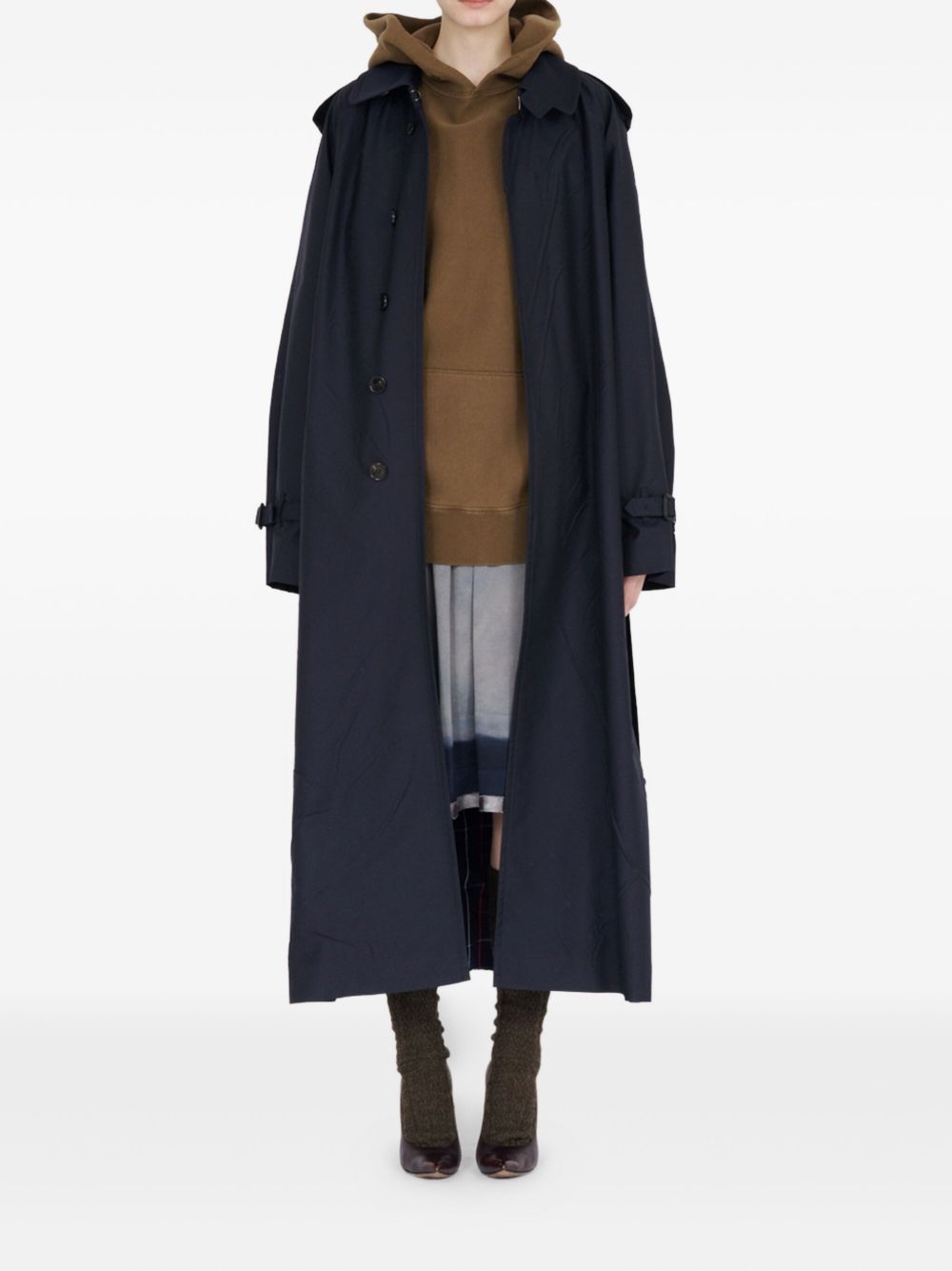 MAISON MARGIELA Wool Blend Trench Jacket