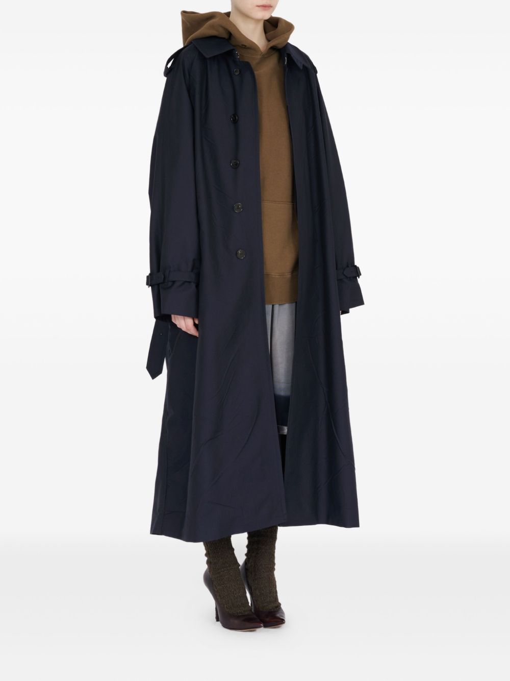 MAISON MARGIELA Wool Blend Trench Jacket