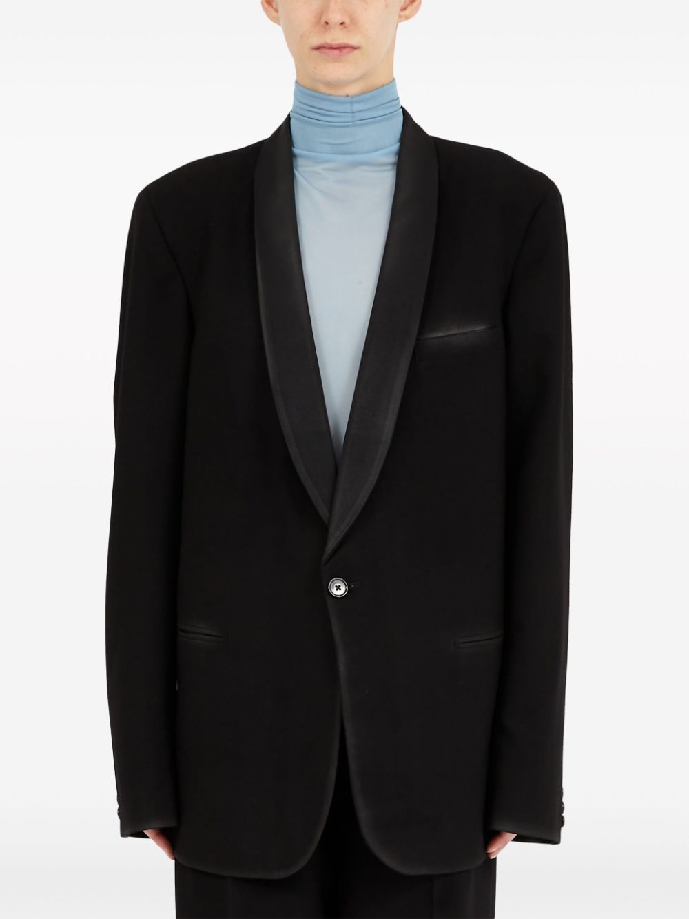 MAISON MARGIELA Wool Single-Breasted Blazer Jacket for Women