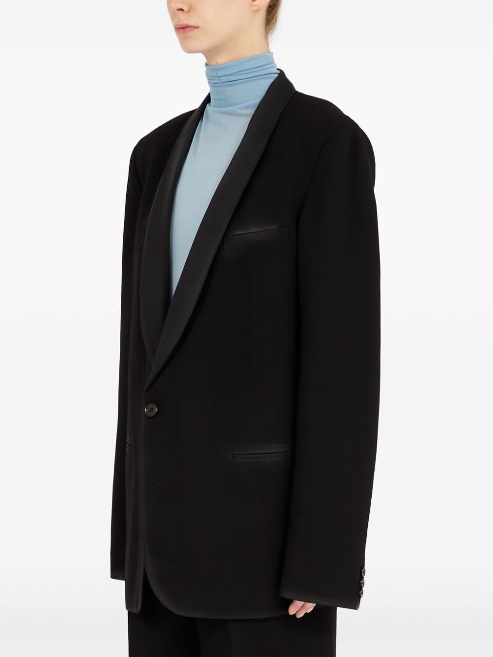 MAISON MARGIELA Wool Single-Breasted Blazer Jacket for Women