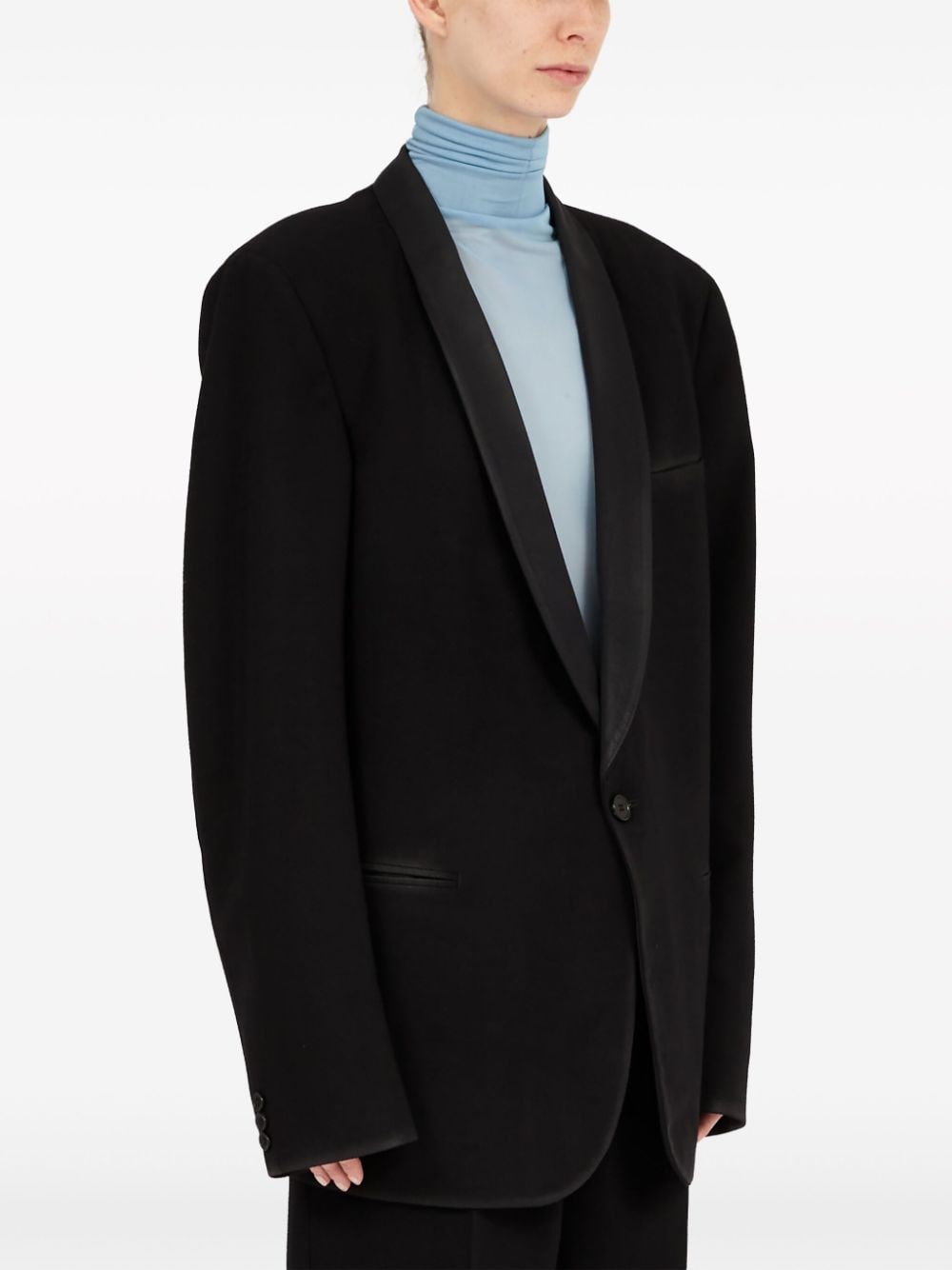 MAISON MARGIELA Wool Single-Breasted Blazer Jacket for Women