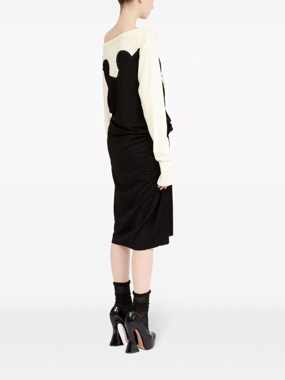 MAISON MARGIELA Cotton Blend Midi Dress