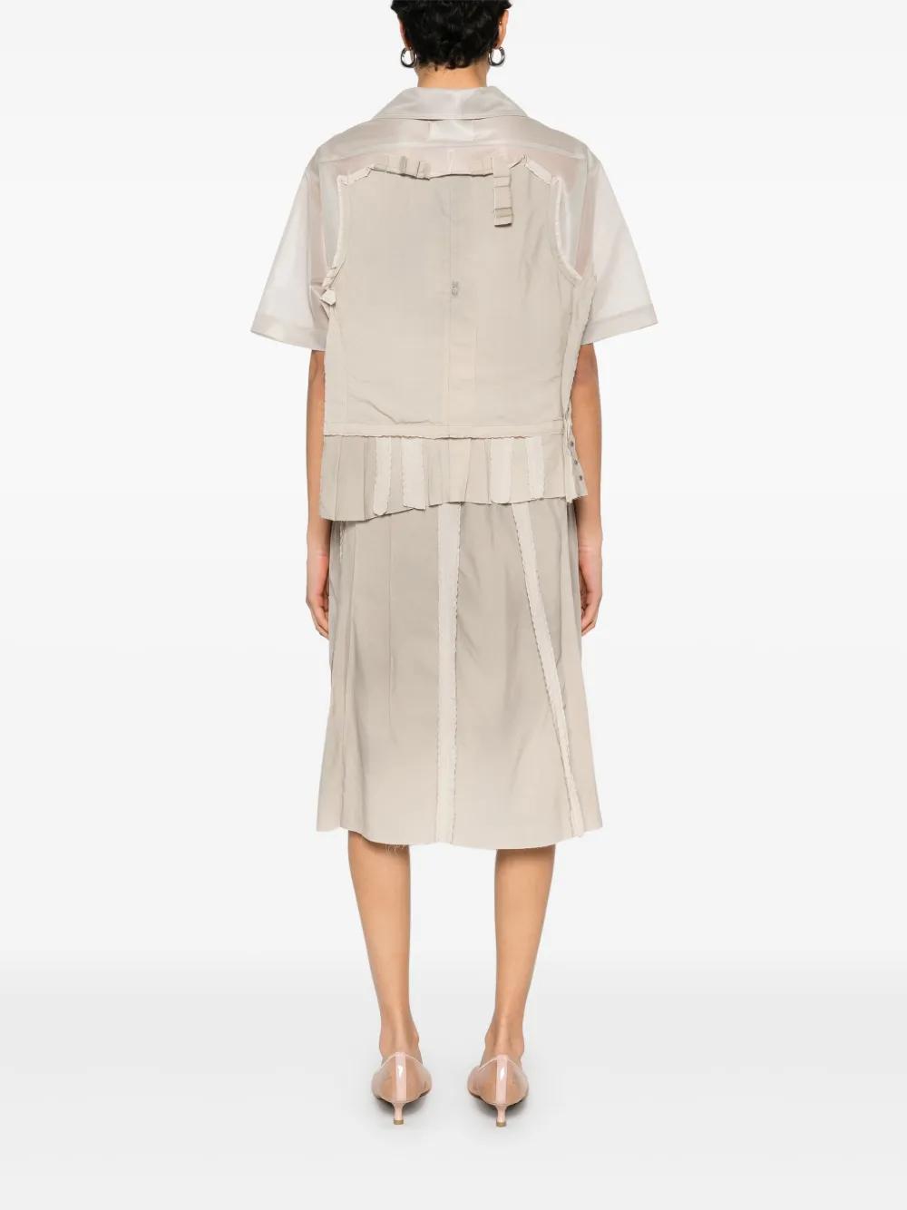 MAISON MARGIELA MIDI MESH SHIRT DRESS