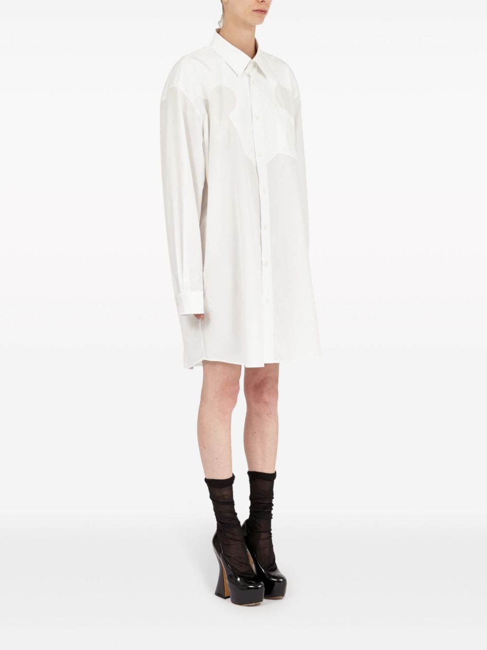 MAISON MARGIELA Oversized Cotton Mini Shirt