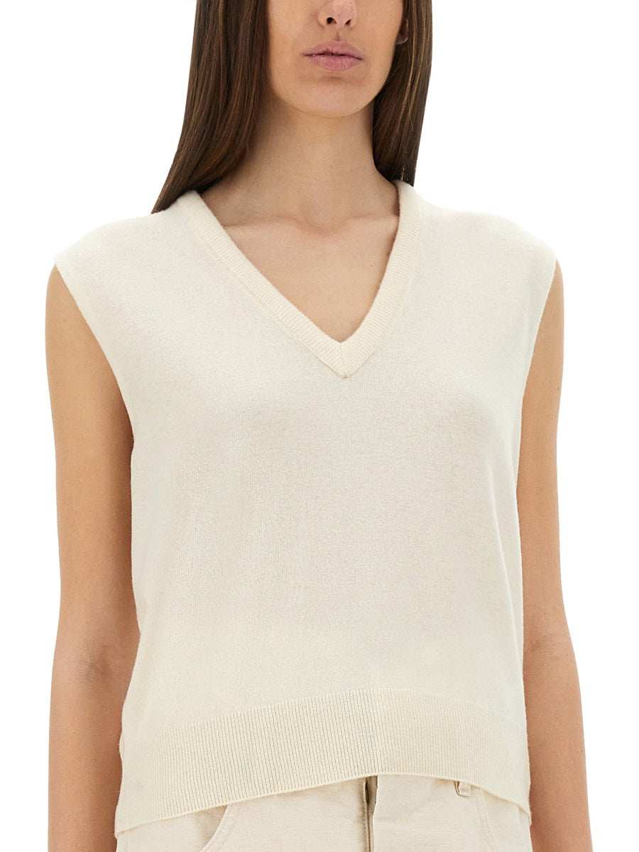 MAISON MARGIELA Mini Virgin Wool Vest for Women