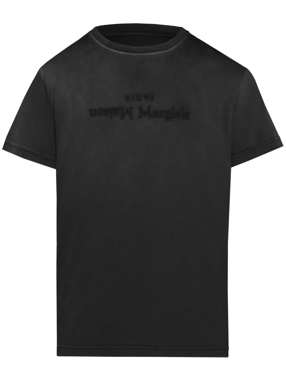 MAISON MARGIELA Washed-Out Cotton Crew-Neck T-Shirt with Reverse Logo