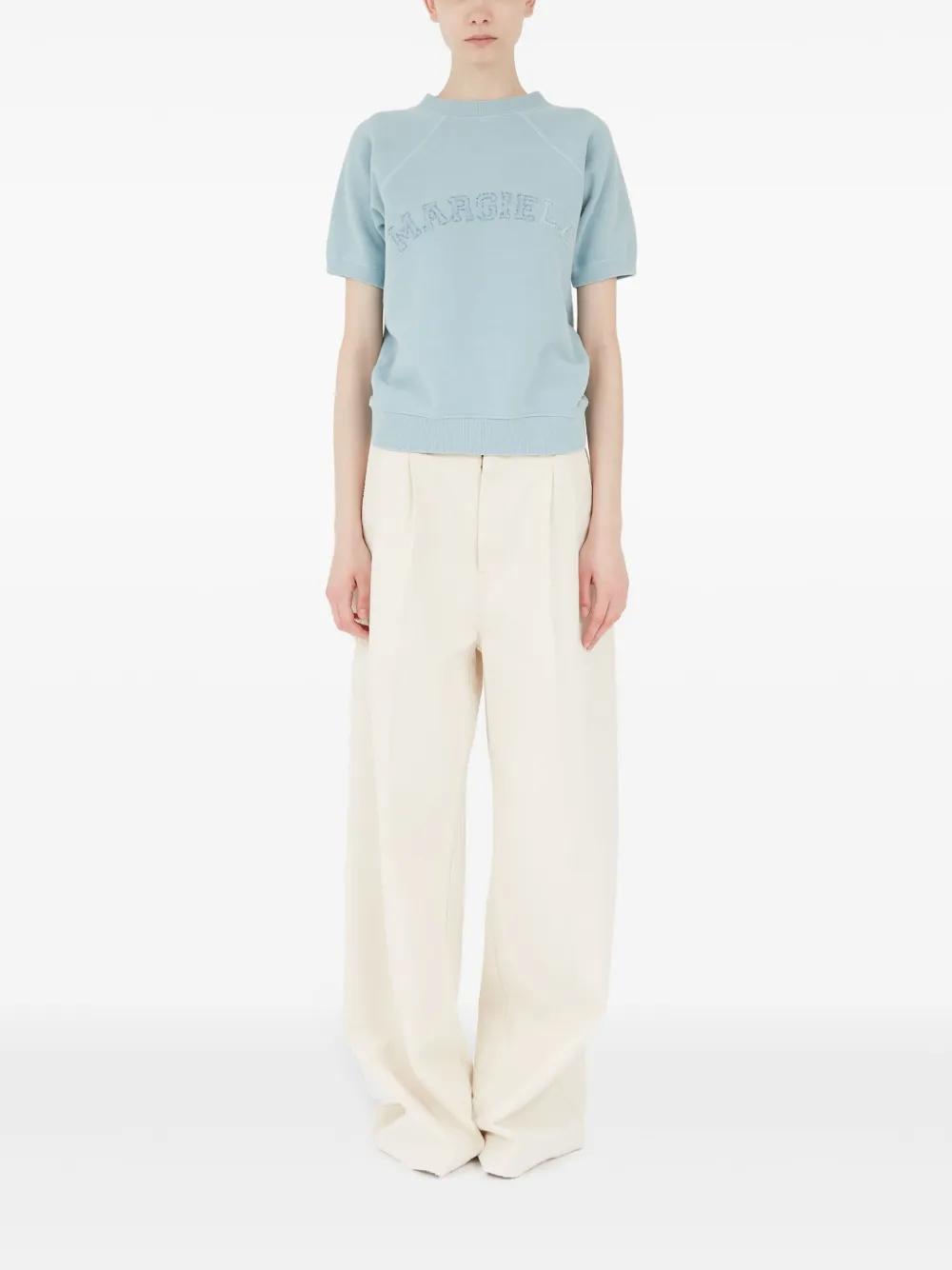 MAISON MARGIELA Short Sleeve Crewneck Sweatshirt - Size S