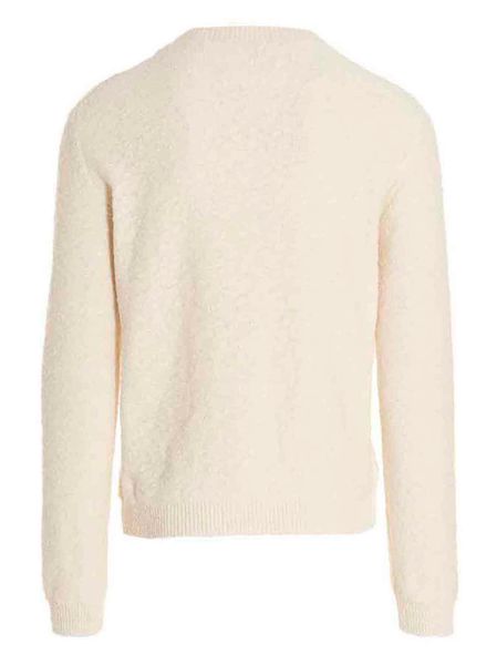 MAISON MARGIELA Ivory Cotton Blend Sweater for Women - SS24 Collection