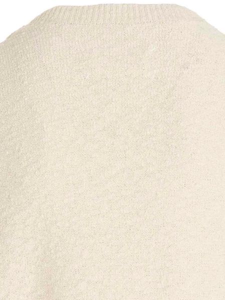 MAISON MARGIELA Ivory Cotton Blend Sweater for Women - SS24 Collection