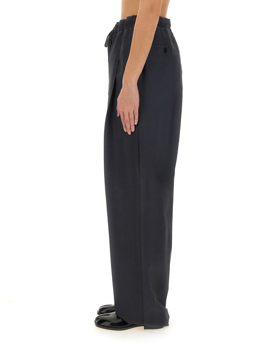 MAISON MARGIELA Oversized Wool & Mohair Pants - Size 40