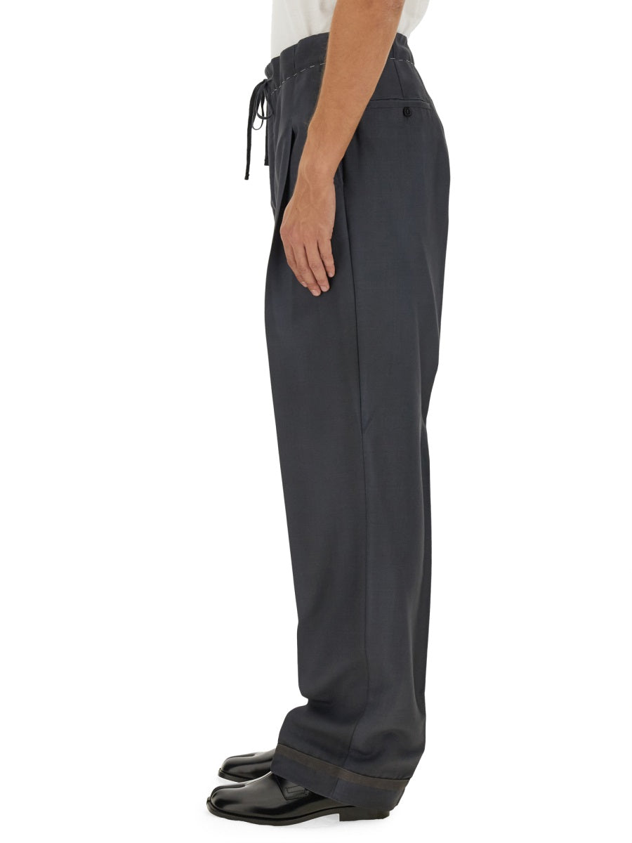 MAISON MARGIELA Oversized Wool & Mohair Pants - Size 40