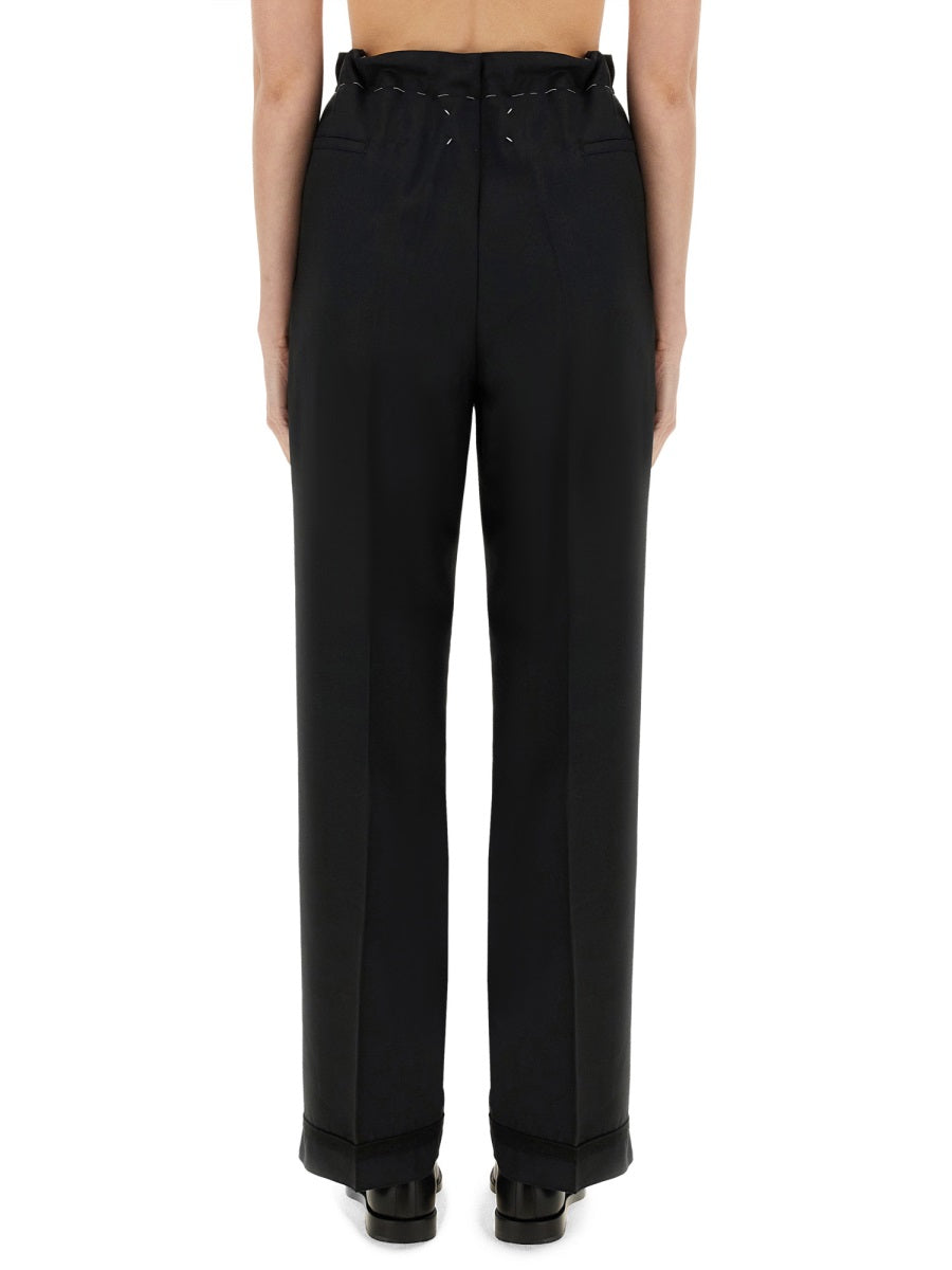 MAISON MARGIELA Mohair Wool Trousers for Women - SS25 Collection