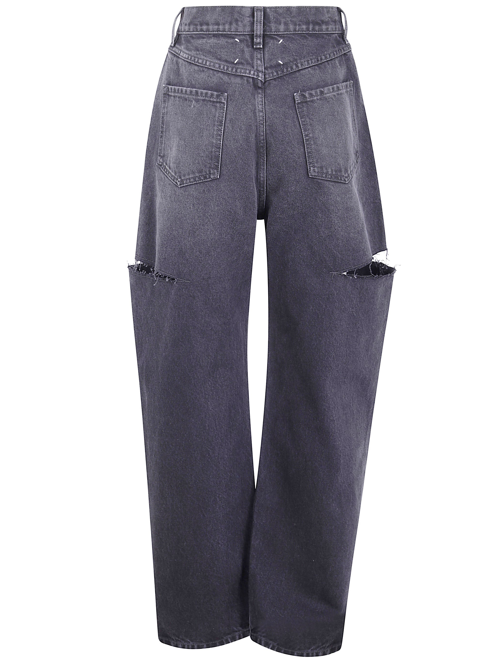 MAISON MARGIELA Barrel Leg 5 Pockets Denim Pants for Women