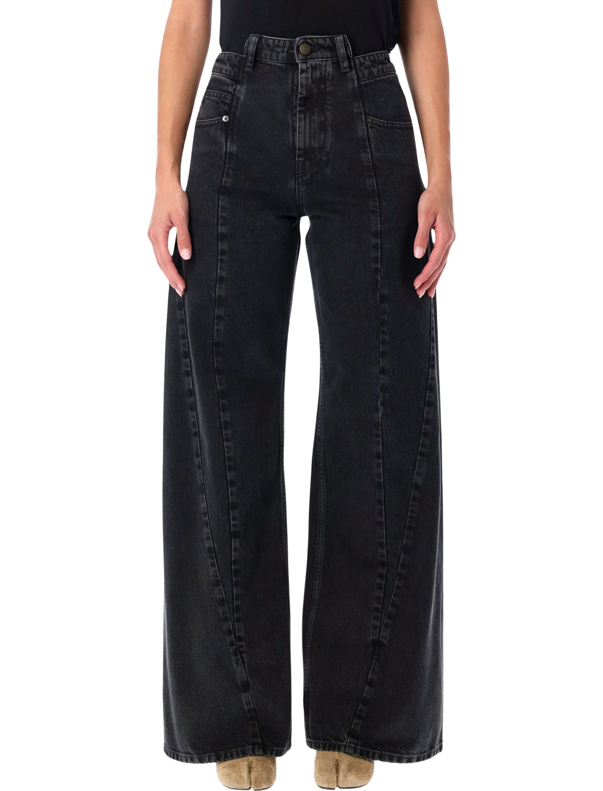 MAISON MARGIELA High-Waisted Wide-Leg Jeans - Fall 2025