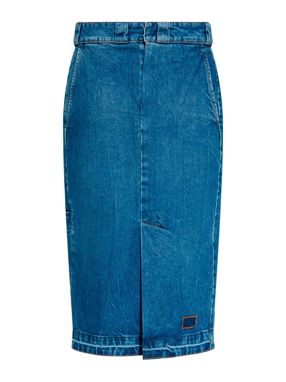 MAISON MARGIELA Vintage Medium Blue Cotton Skirt