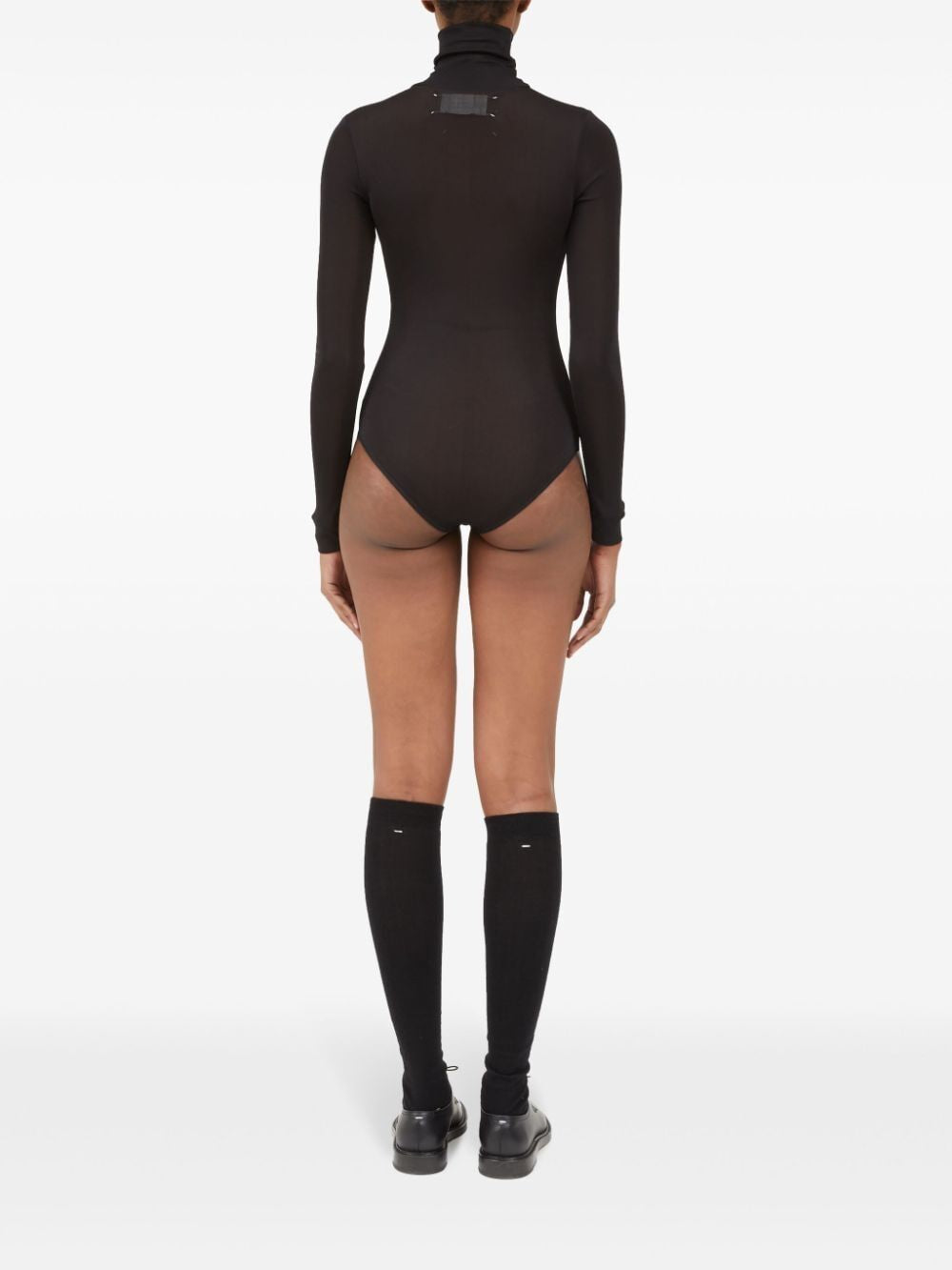 MAISON MARGIELA High Neck Long Sleeve Bodysuit