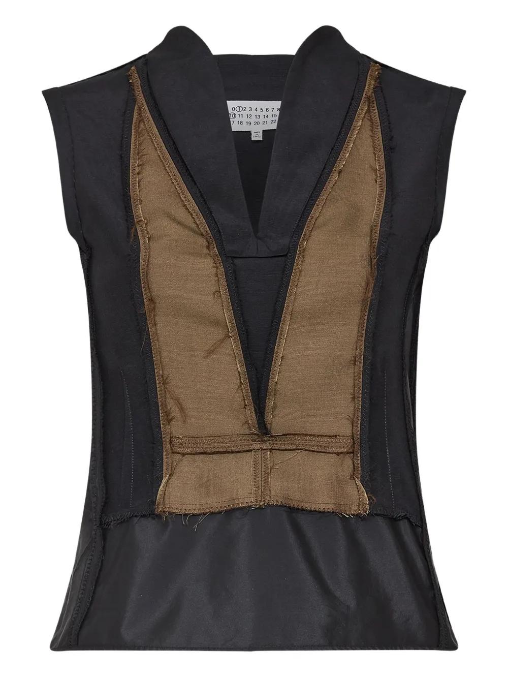 MAISON MARGIELA Two Tone Mini Shirt