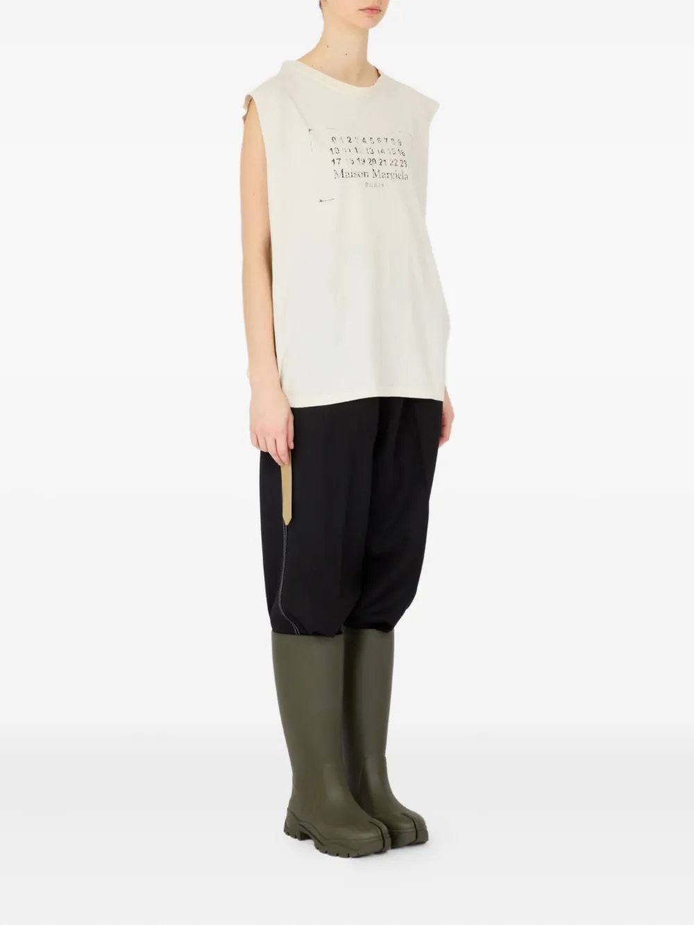 MAISON MARGIELA Sleeveless Cotton Tank Top
