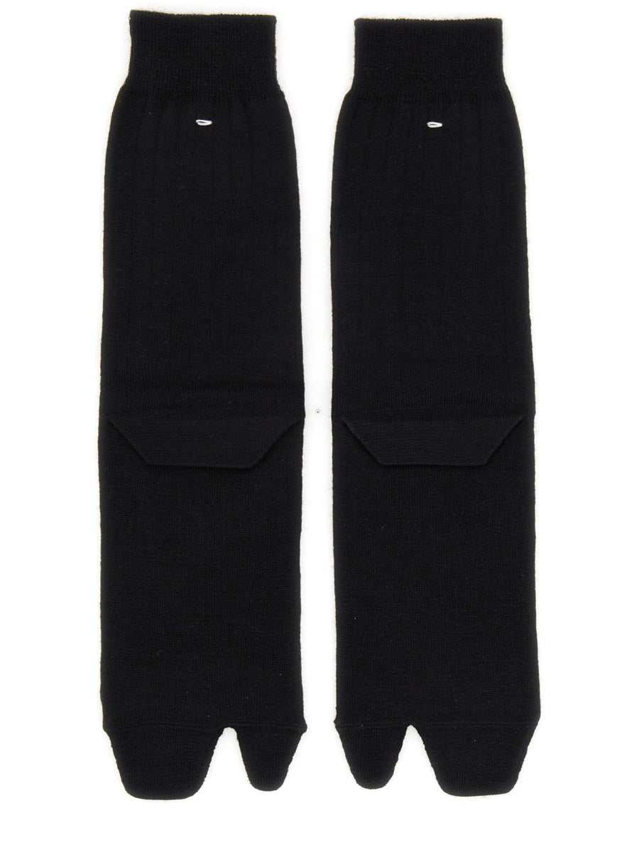 MAISON MARGIELA Bootleg Wool Blend Socks for Women
