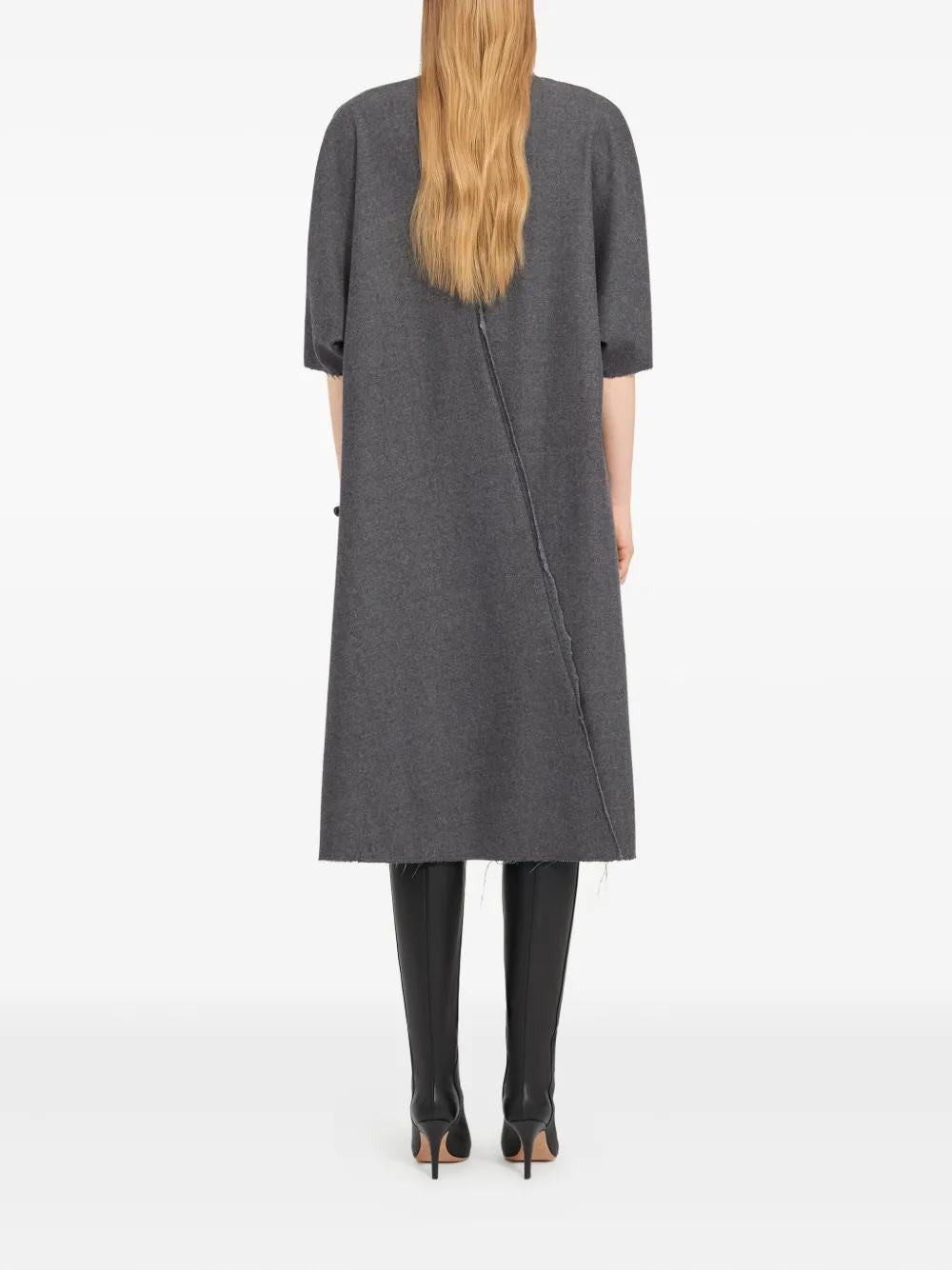 MM6 MAISON MARGIELA V-Neck Mid-Length Dress