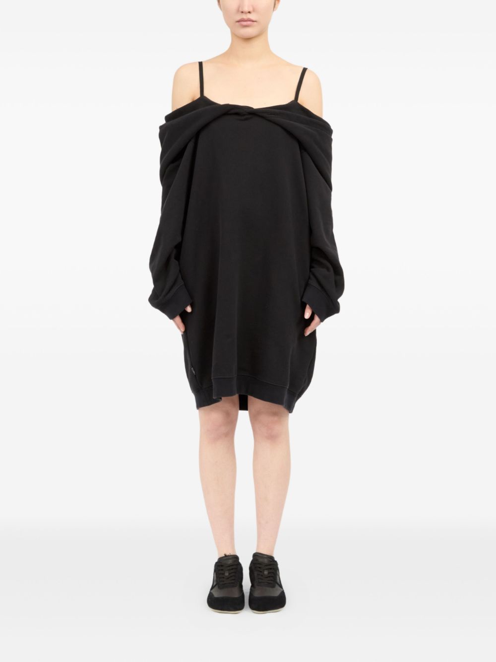 MM6 MAISON MARGIELA Twisted Front Mini Dress with Adjustable Straps