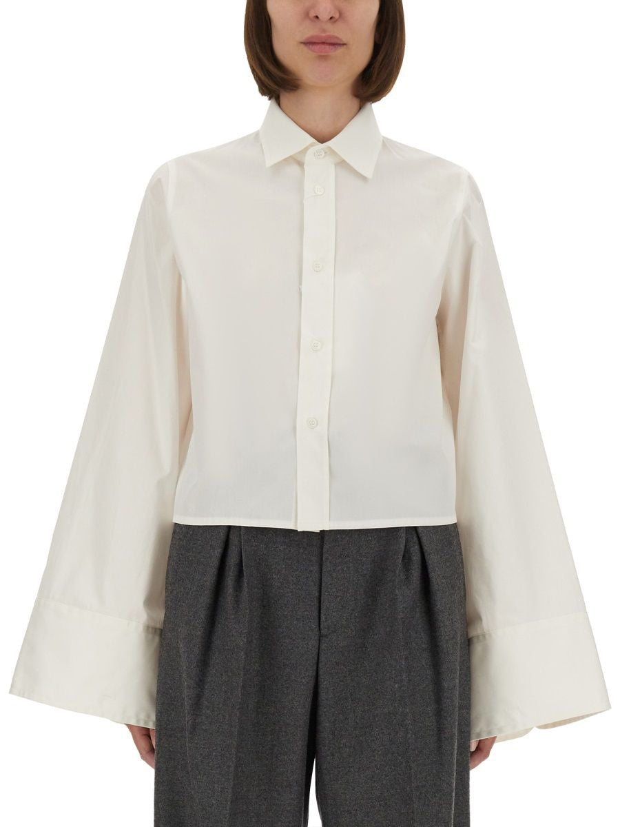 MM6 MAISON MARGIELA Boxy Fit Cotton Shirt (Size 40)