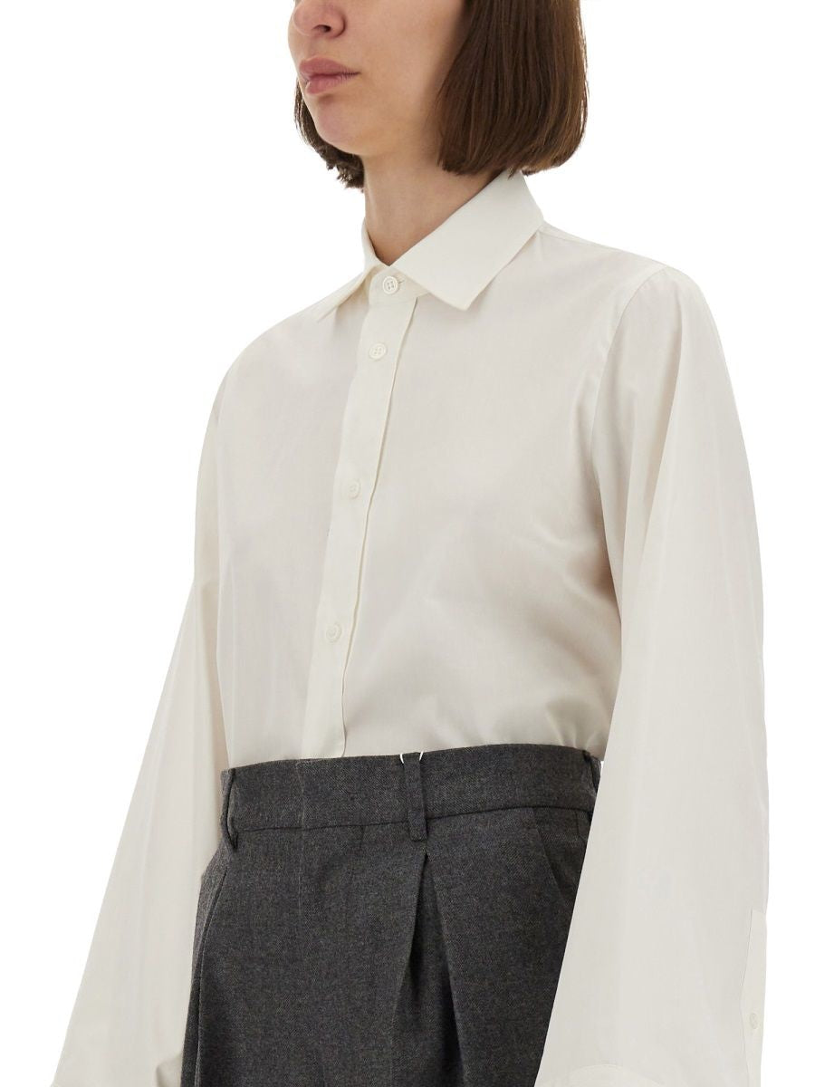 MM6 MAISON MARGIELA Boxy Fit Cotton Shirt (Size 40)