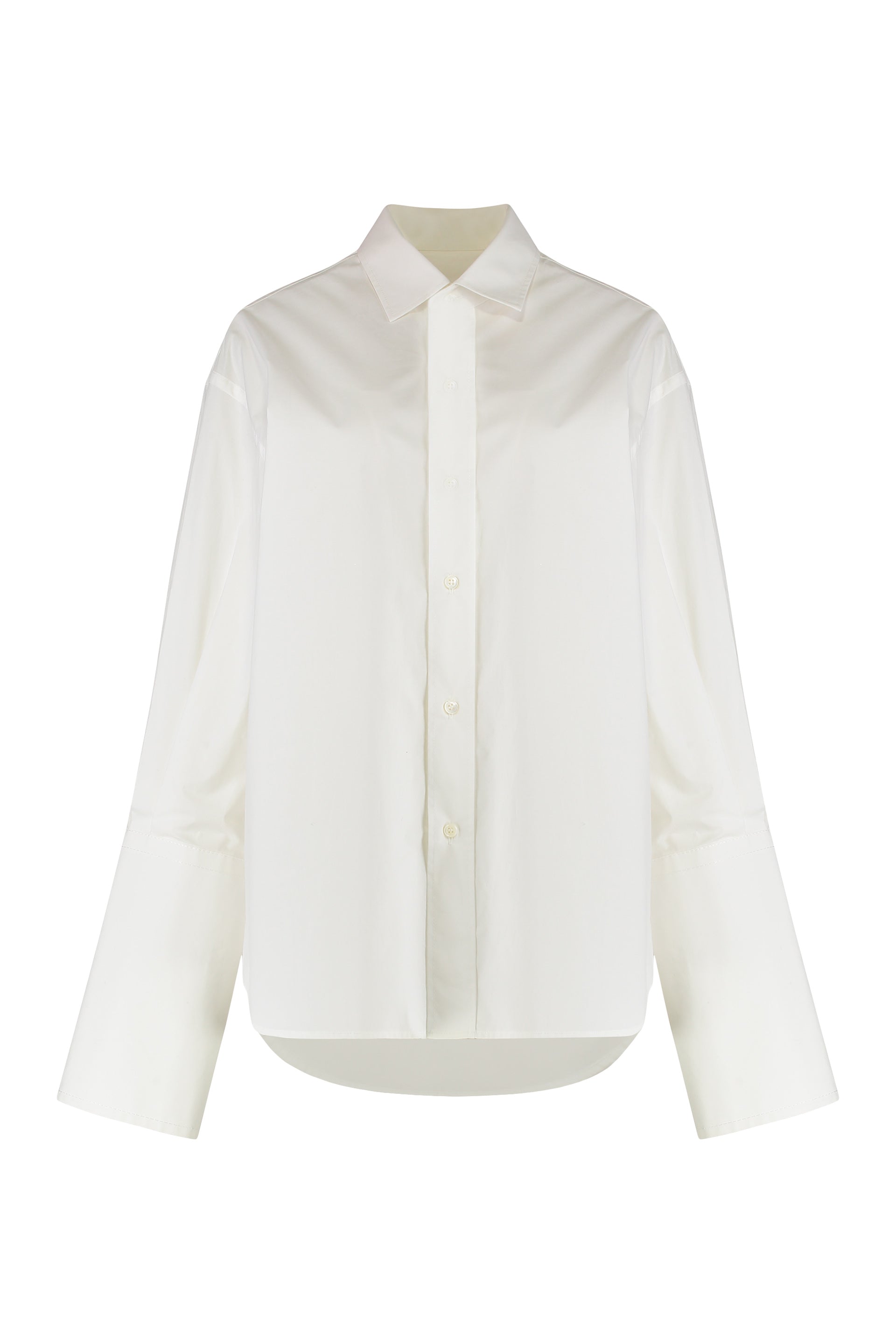 MM6 MAISON MARGIELA Elegant Cotton Shirt with Long Flared Sleeves