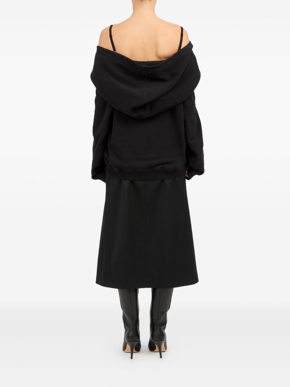 MM6 MAISON MARGIELA Women's Off-Shoulder Hoodie in Size S
