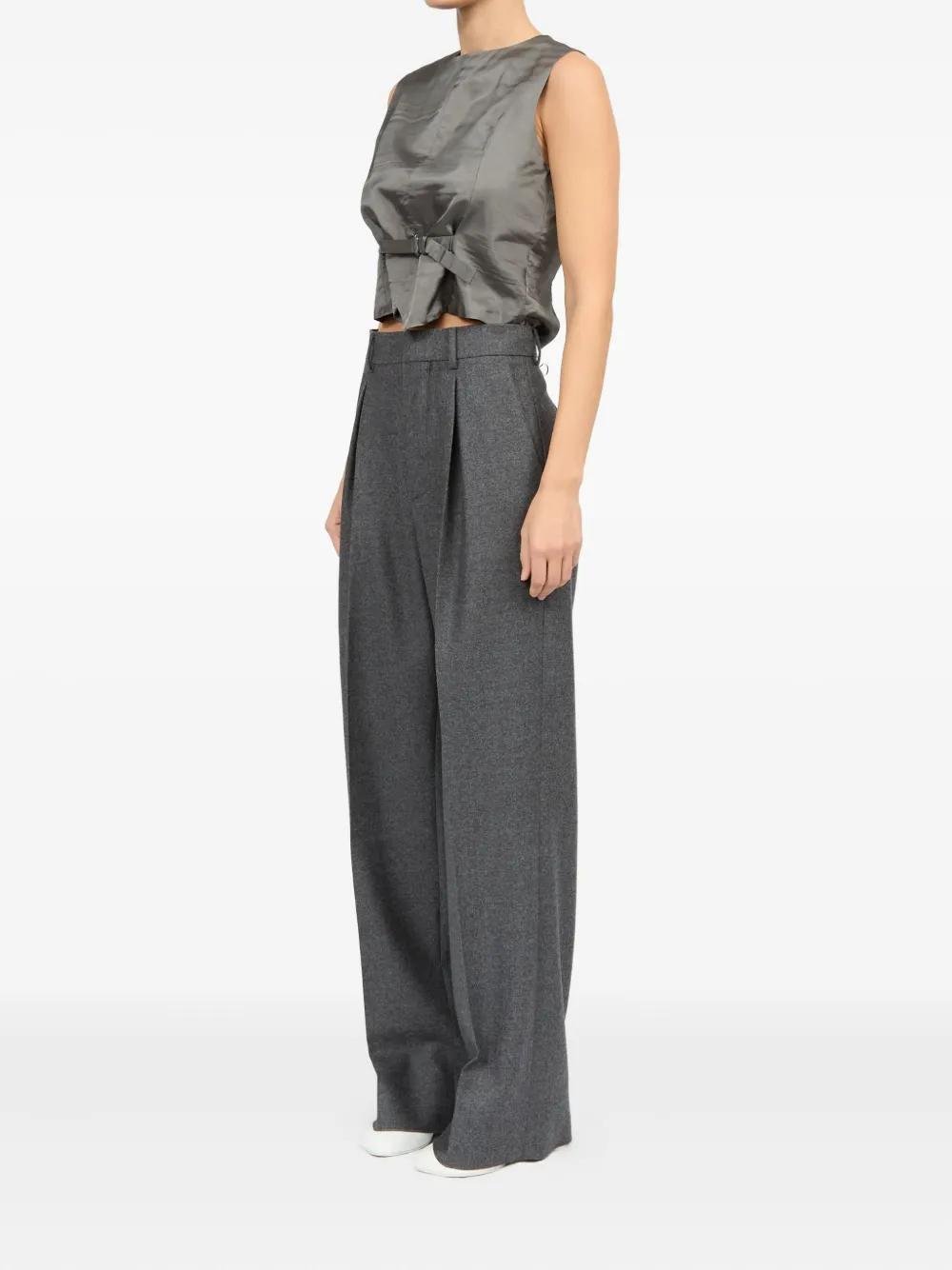 MM6 MAISON MARGIELA Wool Trousers for Women - FW25 Collection