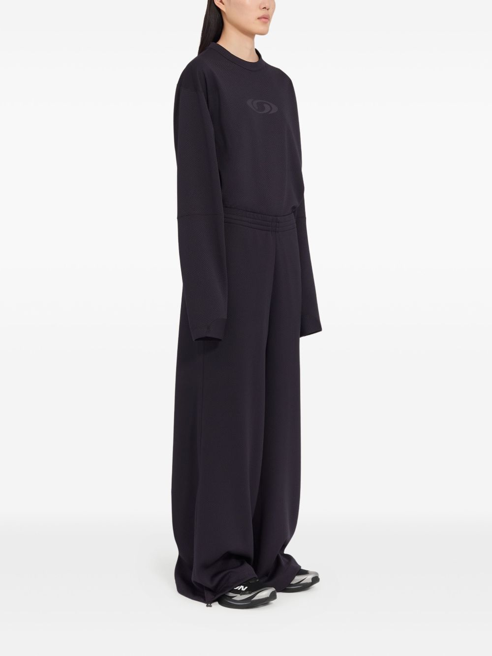 MM6 MAISON MARGIELA Wide-Leg Trousers with Drawstring Waistband for Women