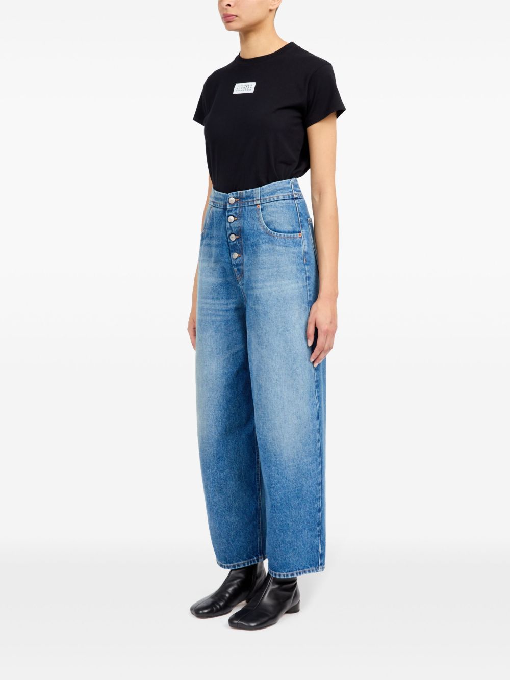 MM6 MAISON MARGIELA Straight Leg Cropped Jeans - Size 26