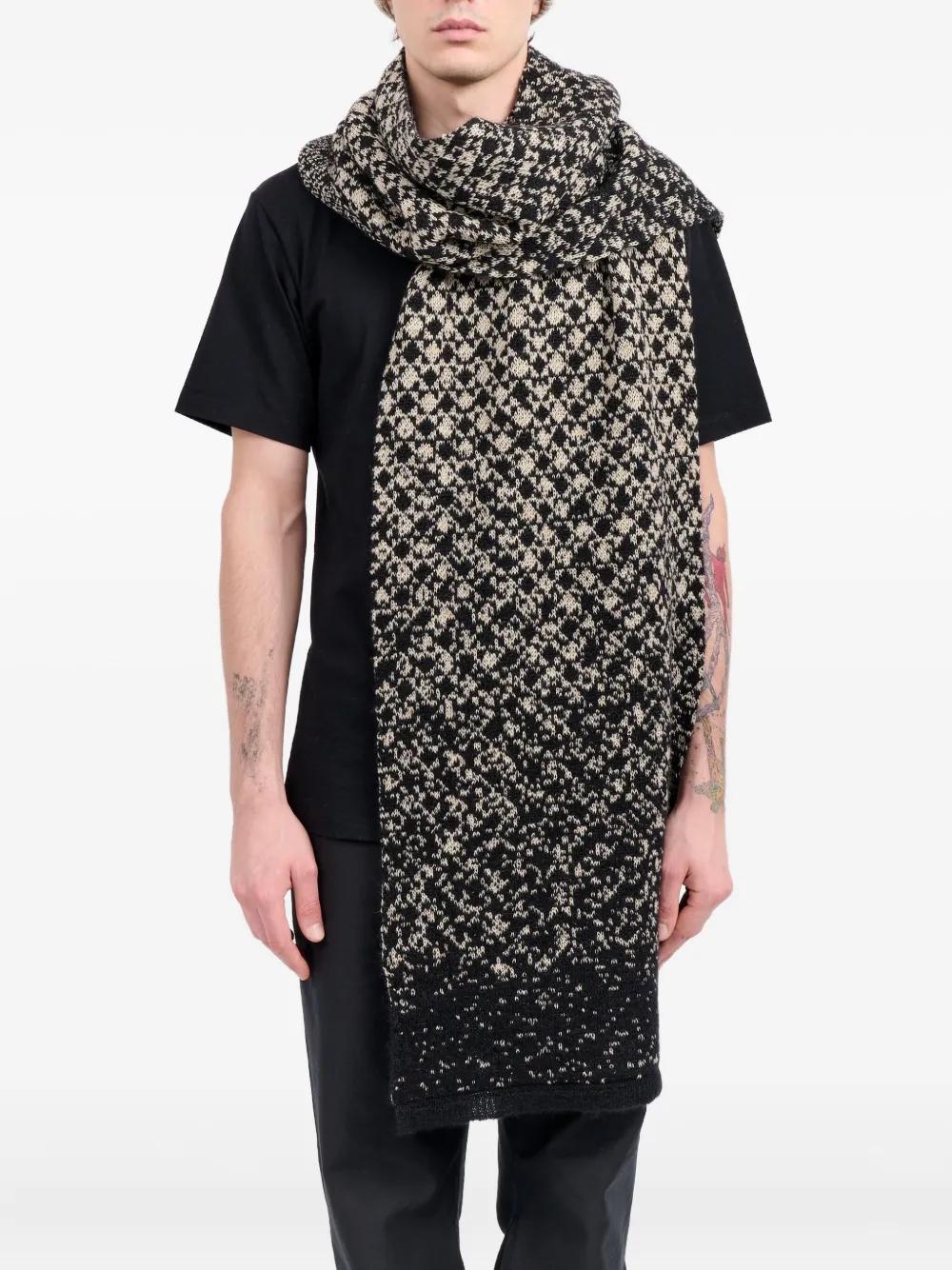 MM6 MAISON MARGIELA Patterned Knit Scarf