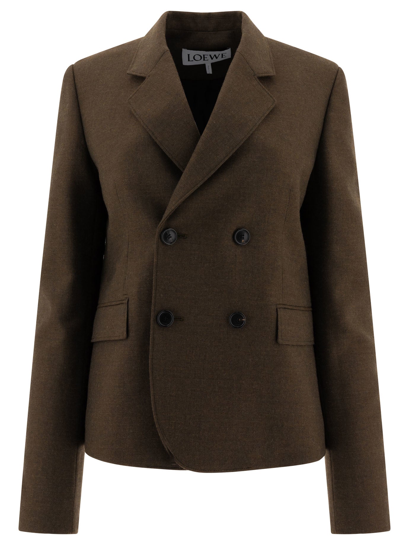 LOEWE Double-Breasted Wool Blazer for Women - Regular Fit